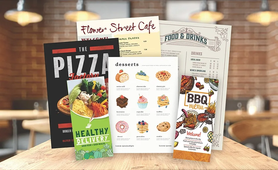 Menu printing St Albans