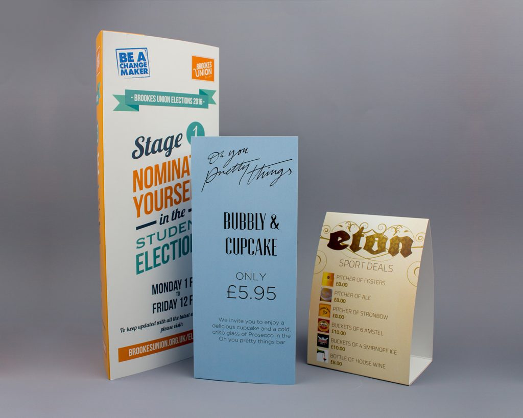 Table Tents Printing St Albans